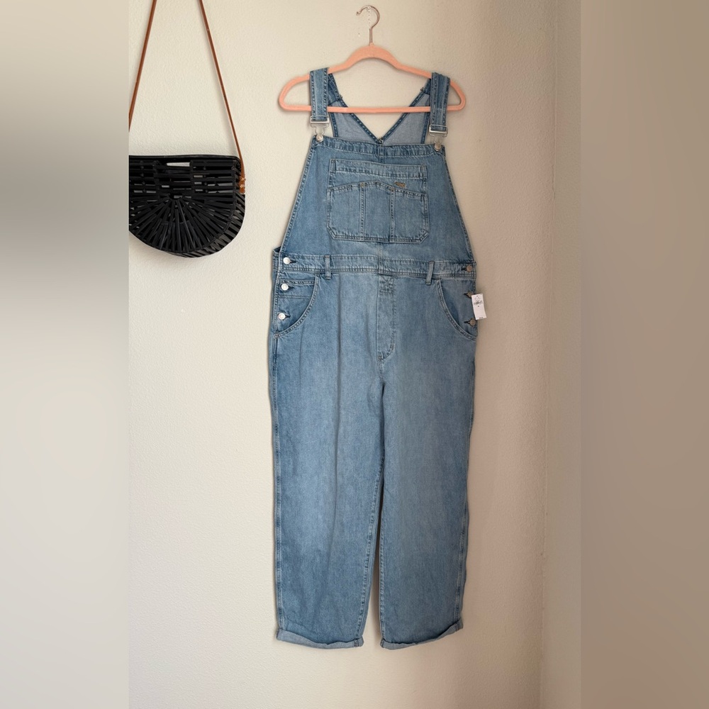 NWT GAP Denim Blue Jean Overalls, Size XL